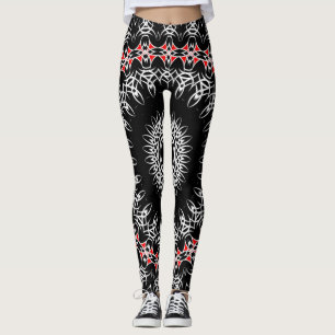 Keltische Tribale Mandala ( Rood ) Leggings