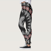 Keltische Tribale Mandala ( Rood ) Leggings (Links)