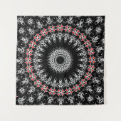 Keltische Tribale Mandala ( Rood ) Wandkleed (Voorkant (horizontaal))