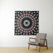 Keltische Tribale Mandala ( Rood ) Wandkleed (In Situ (horizontaal))