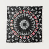 Keltische Tribale Mandala ( Rood ) Wandkleed (Voorkant)