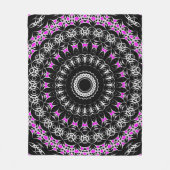 Keltische Tribale Mandala ( Roze ) Fleece Deken (Voorkant)