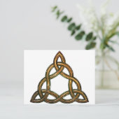 Keltische triquetra briefkaart (Staand voorkant)