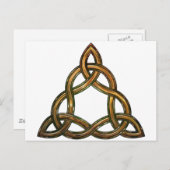Keltische triquetra briefkaart (Voorkant / Achterkant)