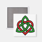 Keltische Triquetra hartmagneet Magneet (Voorkant / Achterkant)