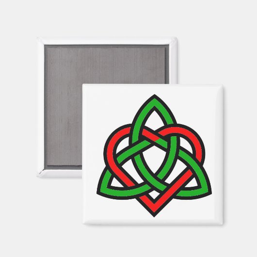 Keltische Triquetra hartmagneet Magneet (Voorkant / Achterkant)