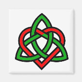 Keltische Triquetra hartmagneet Magneet (Voorkant)