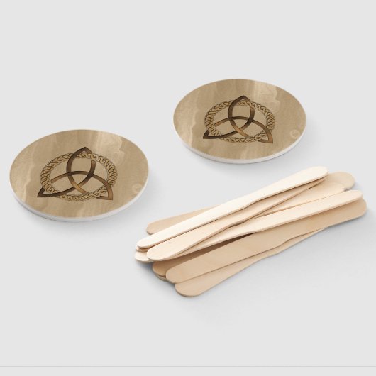 Keltische Triquetra Trinity Knoop Hand Fan Handwaaier (Niet-gemonteerd)