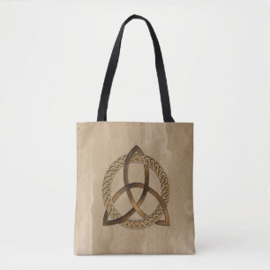 Keltische Triquetra Trinity Knot All Over Print Ta Tote Bag