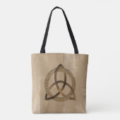 Keltische Triquetra Trinity Knot All Over Print Ta Tote Bag (Achterkant)