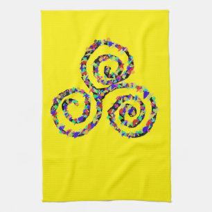 Keltische Triskelion Kracht Theedoek