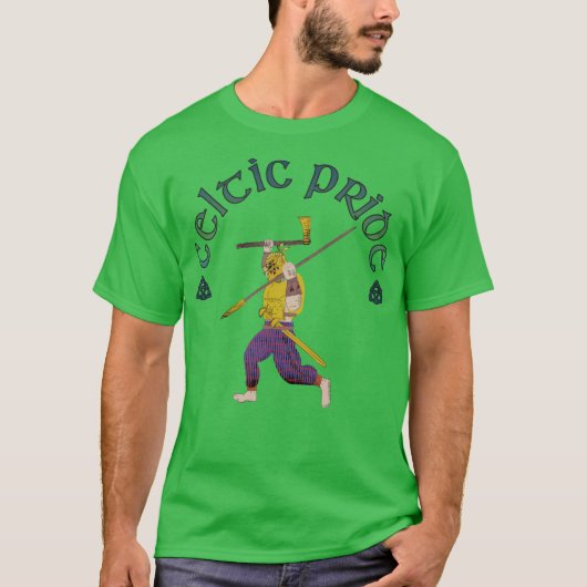 Keltische trots shirt Keltische krijger (Voorkant)