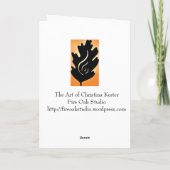 Keltische Vakantie Feestdagen Kaart (Achterkant)