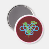 Keltische Vegan Polyamory Cirkel Magneet (Voorkant / Achterkant)