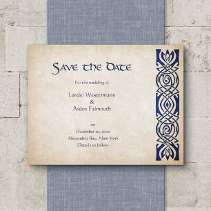 Keltische Viking Fantasy Bruiloft Save The Date