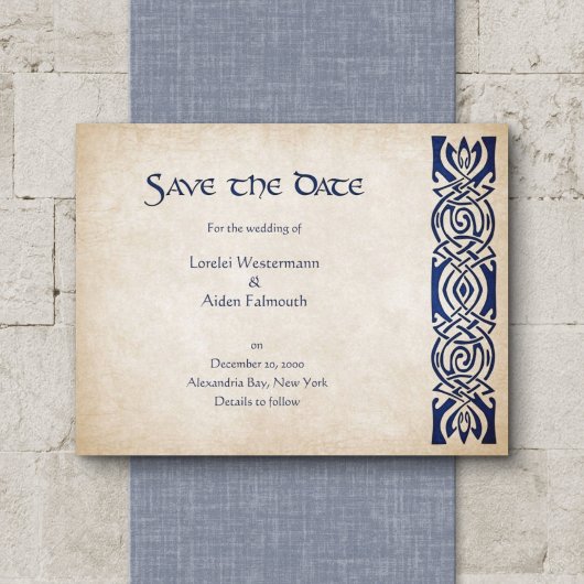 Keltische Viking Fantasy Bruiloft Save The Date