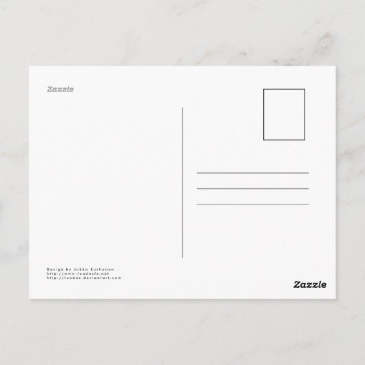 Keltische vis briefkaart (Achterkant)