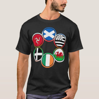 Keltische Vlaggen van Naties T-shirt