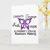 Keltische Vlinder 3 van de Ziekte van Alzheimer Kaart (Gele Bloem)