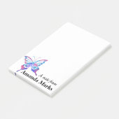 Keltische vlinder gepersonaliseerd Post-it® Notes (Schuin)