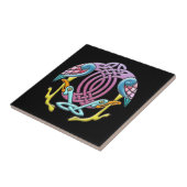 Keltische vogel tegeltje (Zijkant)