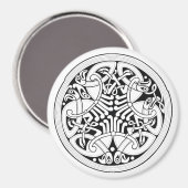 Keltische vogelmagneet magneet (Voorkant / Achterkant)