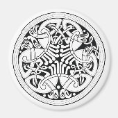 Keltische vogelmagneet magneet (Voorkant)