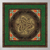 Keltische vogels poster (Voorkant)