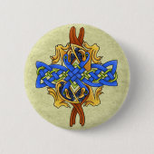 Keltische vogels ronde button 5,7 cm (Voorkant)