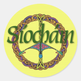 Keltische Vredesbord Sticker in het Iers