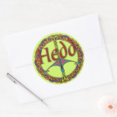 Keltische Vredesbord Sticker in het Welsh (Envelop)