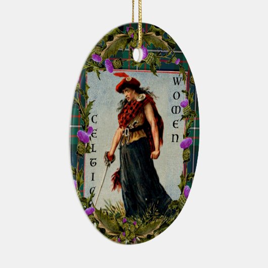 Keltische vrouw ornament (Rechts)