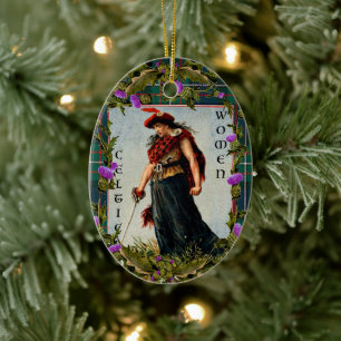 Keltische vrouw ornament