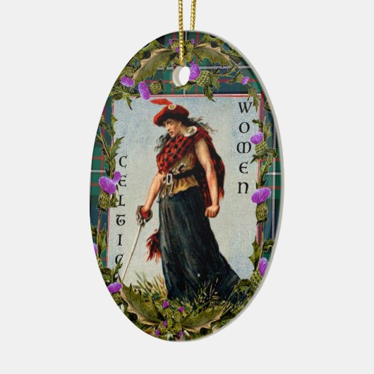 Keltische vrouw ornament (Links)