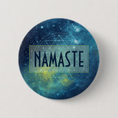 Keltische Waterverf Geometrie Aangepast Ronde Button 5,7 Cm (Voorkant)