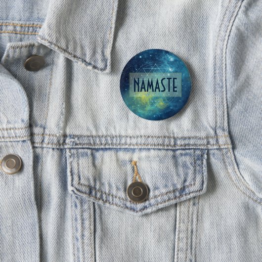 Keltische Waterverf Geometrie Aangepast Ronde Button 5,7 Cm (In situ)