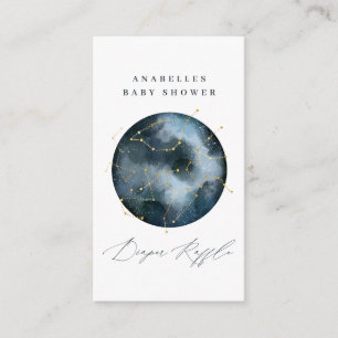 Keltische waterverf maan en sterrendiapluiers informatiekaartje