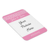 Keltische Weave-harten in Petal Pink Reminder Magn Magneet (Rechterzijde)