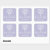 Keltische Weave Hearts in Lavender Sticker (Vel)