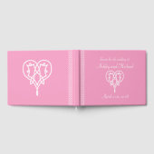 Keltische weersharten in petalroze gastboek gastenboek (Volledig)