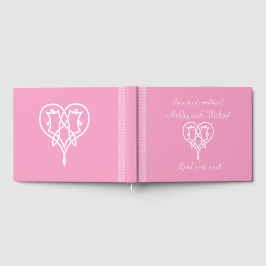 Keltische weersharten in petalroze gastboek gastenboek (Volledig)