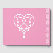 Keltische weersharten in petalroze gastboek gastenboek (Achterkant)