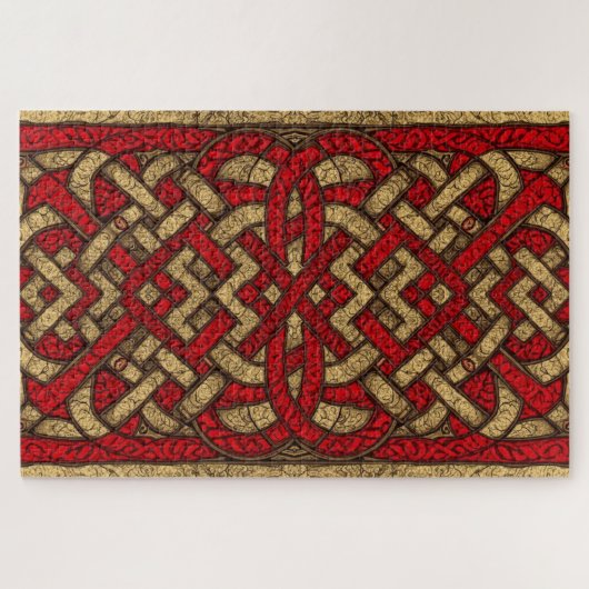 Keltische Welshe Knoopwerk Legpuzzel (Horizontaal)