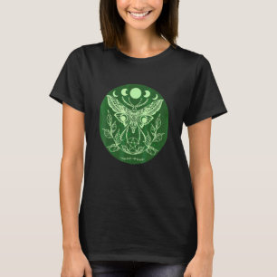 Keltische Wicca Ostara Occulte Maan Mot T-shirt