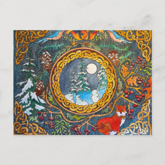 Keltische winter briefkaart