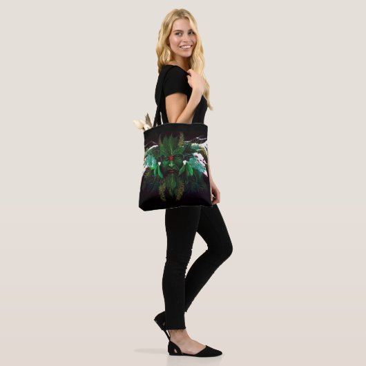 Keltische Winter Groene Man Tote Bag (Op model)