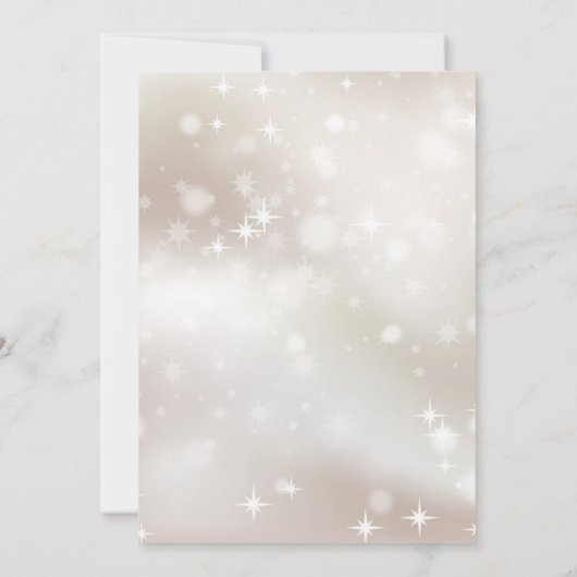 Keltische witte goudsterren Eerste Heilige Communi Kaart (Achterkant)