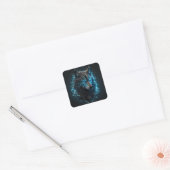 Keltische Wolf Vierkante Sticker (Envelop)