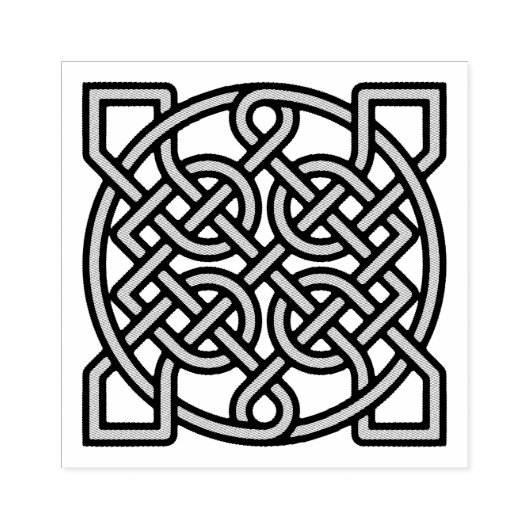 Keltische zeemansknoop rubberstempel (Afrduk)