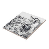 Keltische zeemeermin Ierse Siren sprookje Tegeltje (Zijkant)